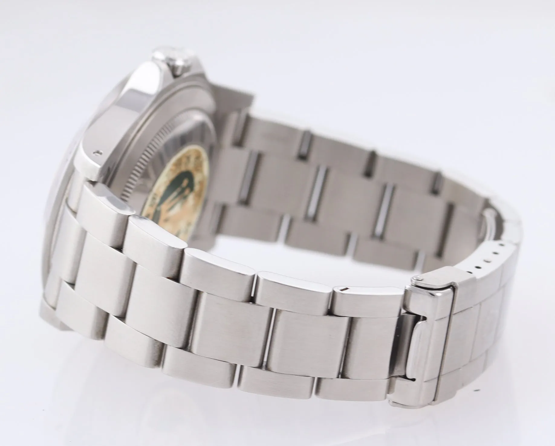 Unpolished Rolex Explorer II 16570 Steel White Polar Date GMT 40mm SEL Watch Box