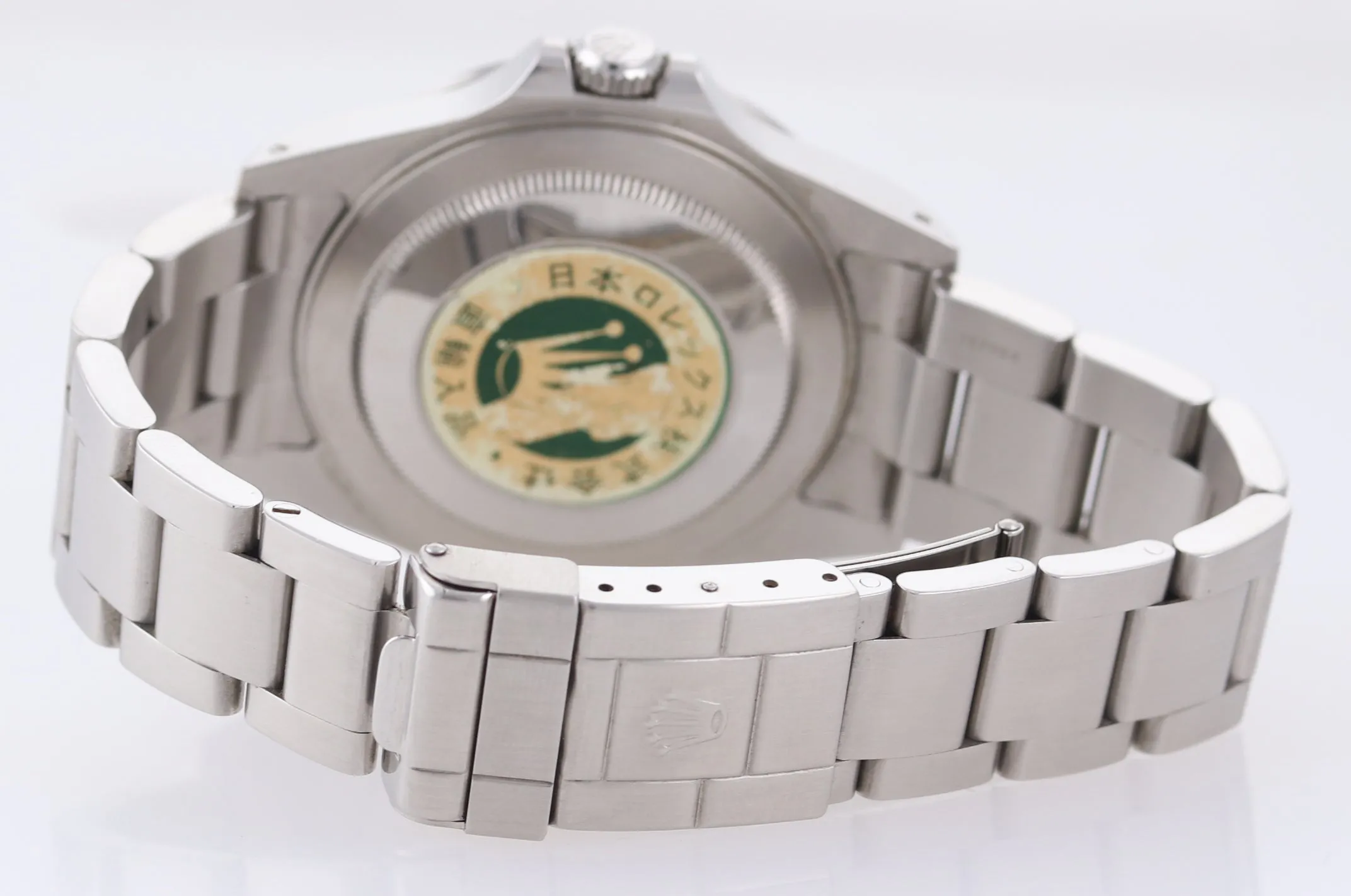 Unpolished Rolex Explorer II 16570 Steel White Polar Date GMT 40mm SEL Watch Box