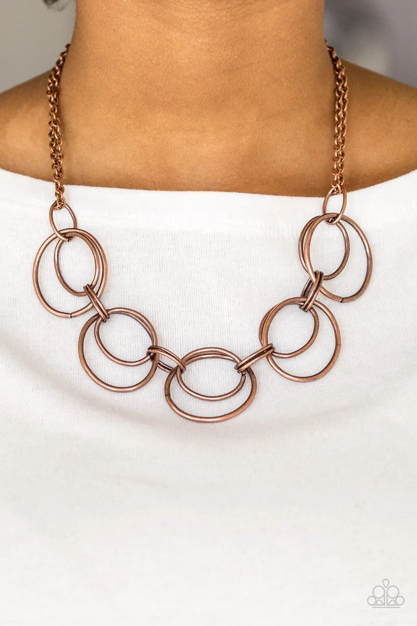 Urban Orbit Copper Paparazzi Necklace