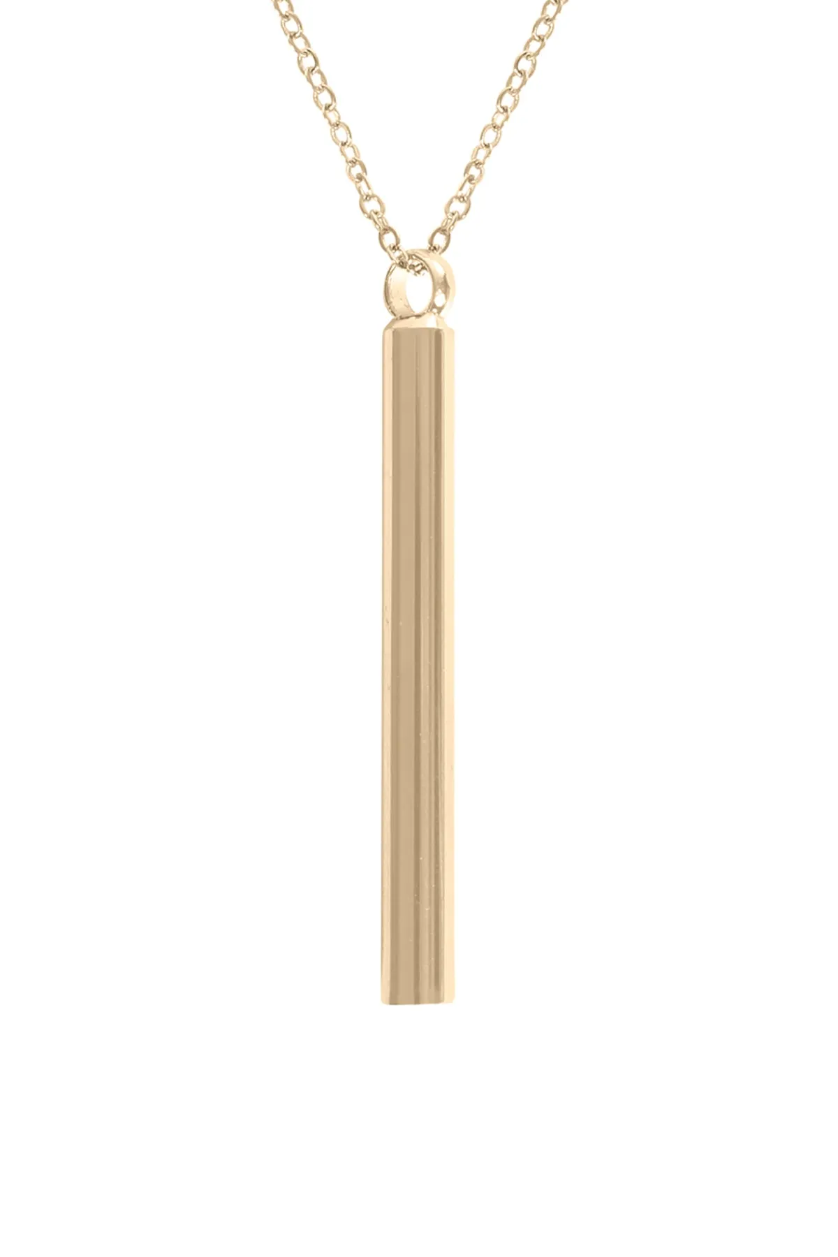 VERTICAL BAR PENDANT NECKLACE