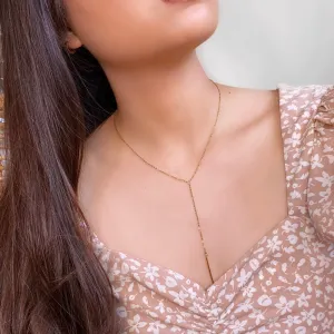 Vertical Bar Y-Necklace