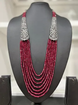 Victorian CZ Multilayer Beaded Necklace