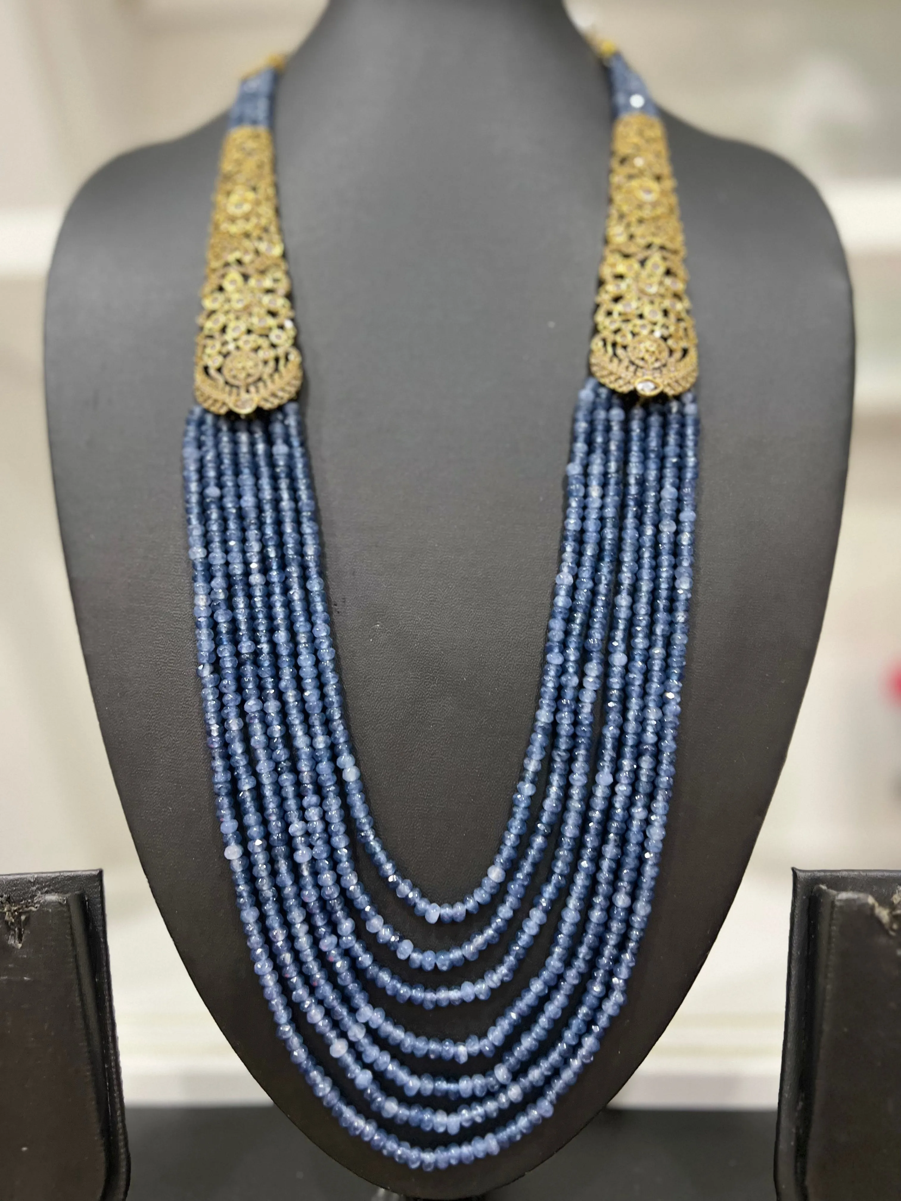 Victorian CZ Multilayer Beaded Necklace
