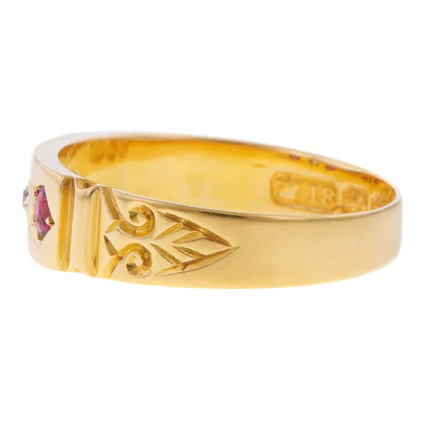 Victorian Diamond & Ruby Ring