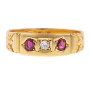 Victorian Diamond & Ruby Ring