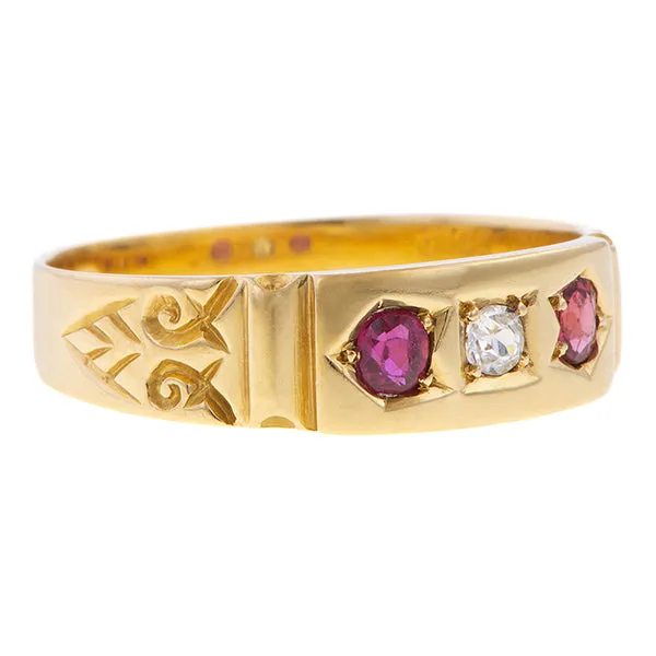 Victorian Diamond & Ruby Ring