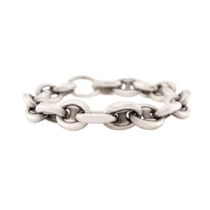 Victorian Sterling Silver "Gucci Link" Bracelet