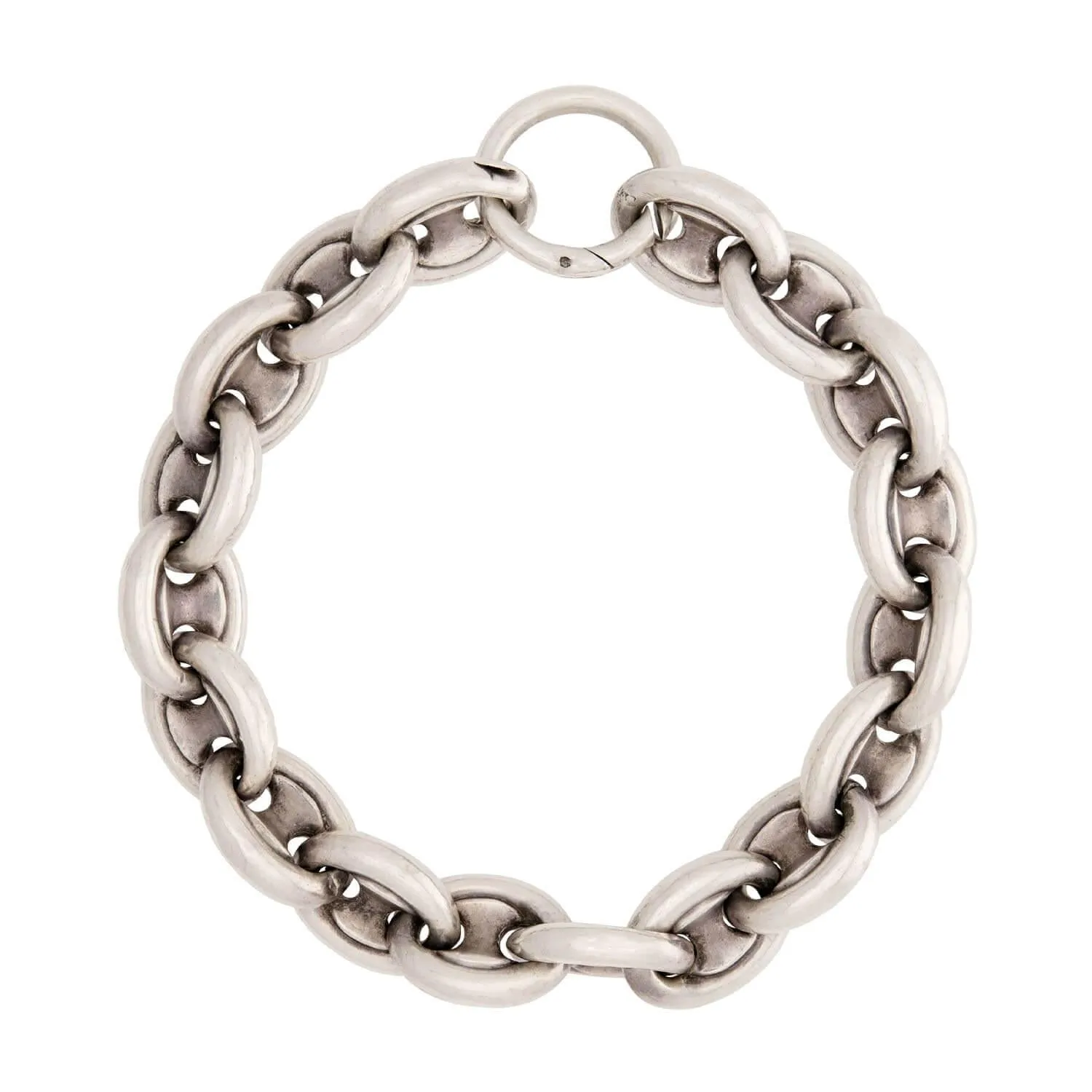 Victorian Sterling Silver "Gucci Link" Bracelet
