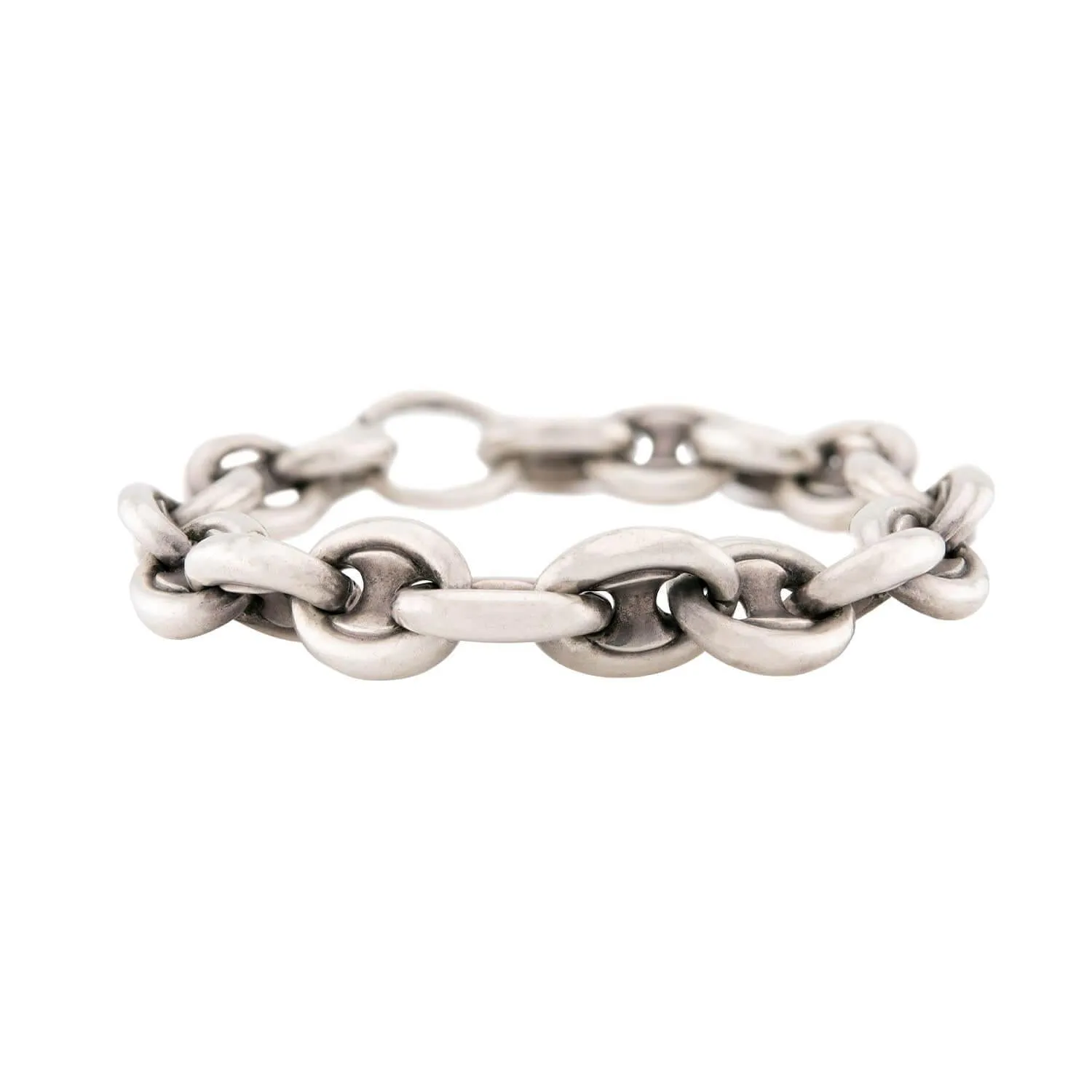 Victorian Sterling Silver "Gucci Link" Bracelet