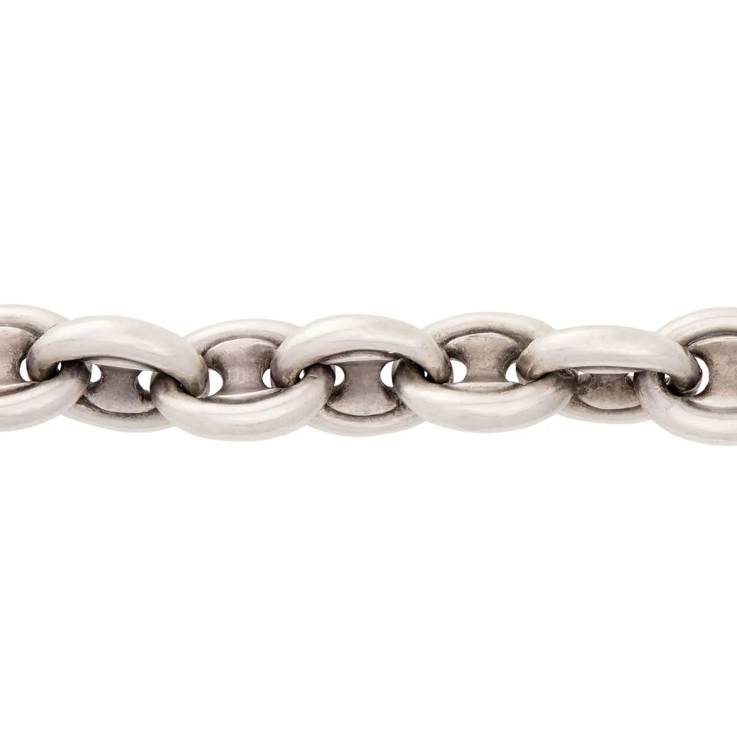 Victorian Sterling Silver "Gucci Link" Bracelet