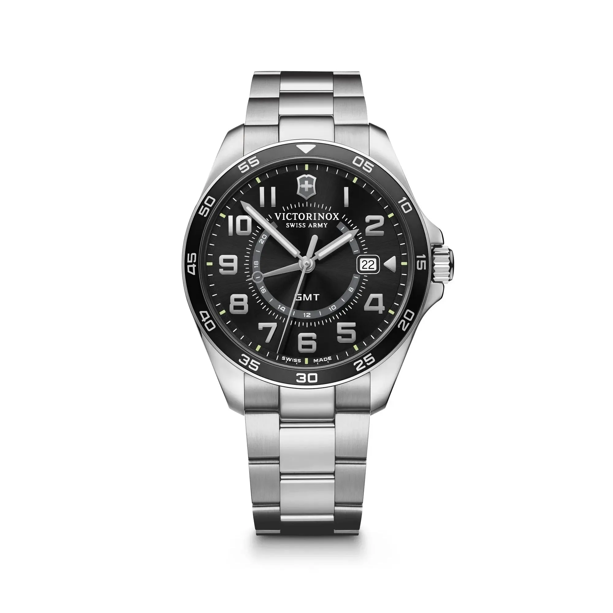 Victorinox Fieldforce Classic GMT 42 Black Dial Men's Watch