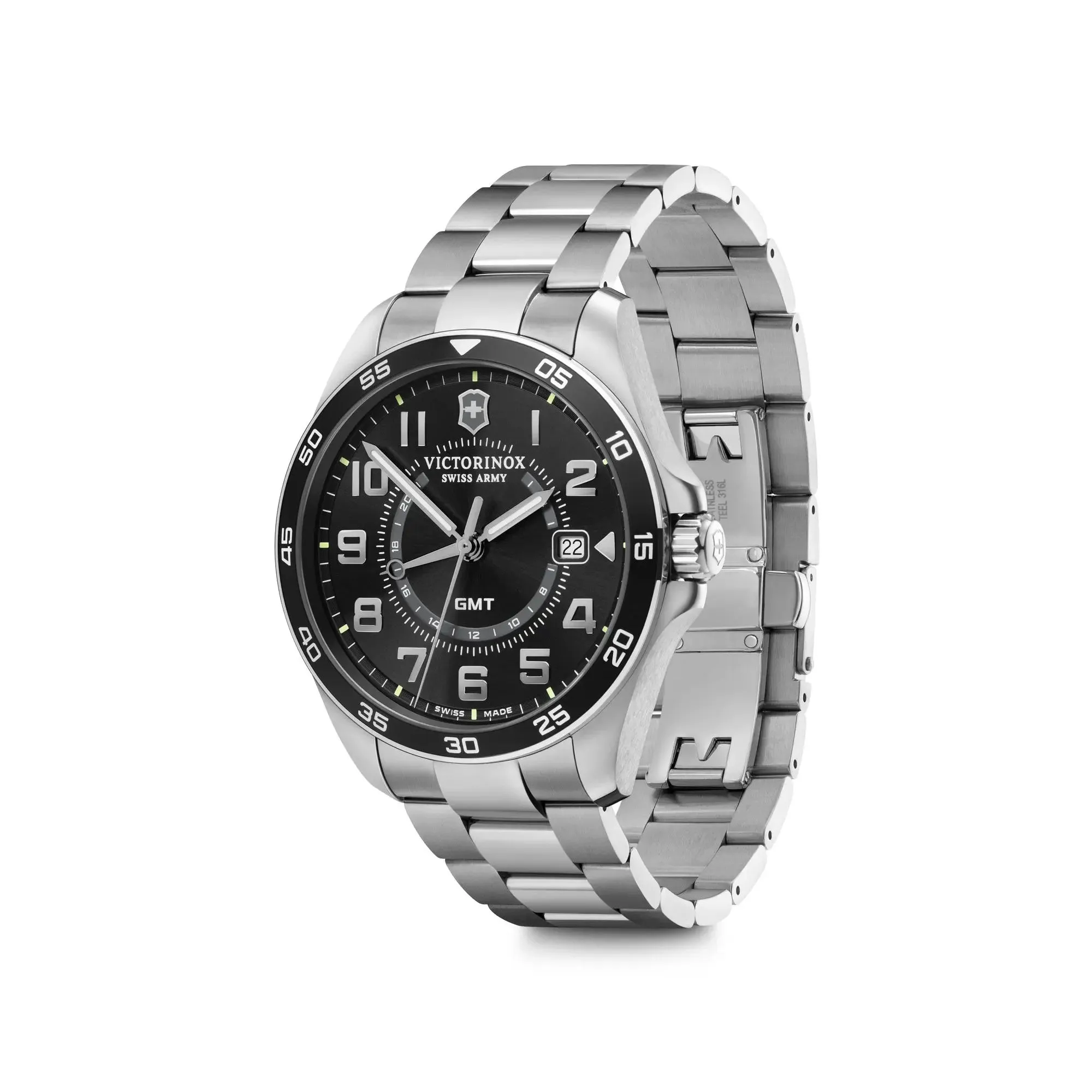 Victorinox Fieldforce Classic GMT 42 Black Dial Men's Watch