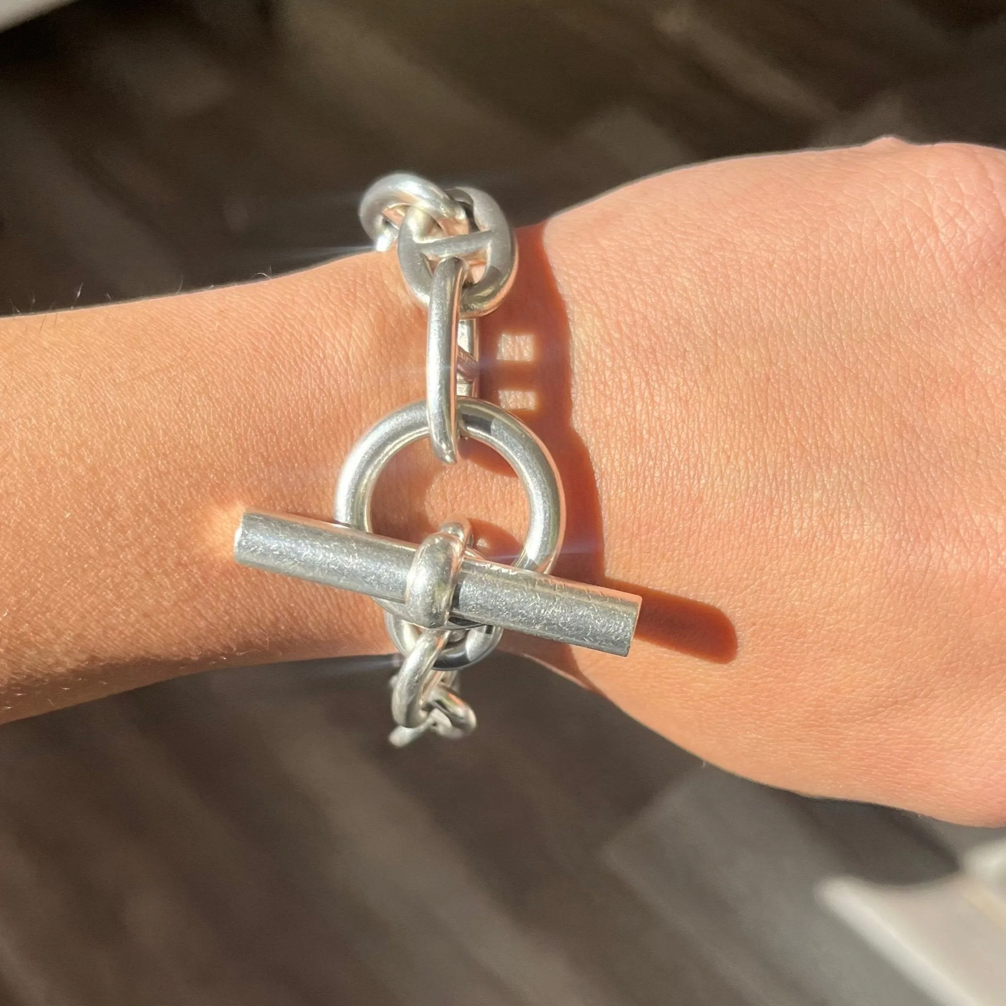 Vintage Jumbo Chaine D'Ancre Toggle Bracelet by Hermes