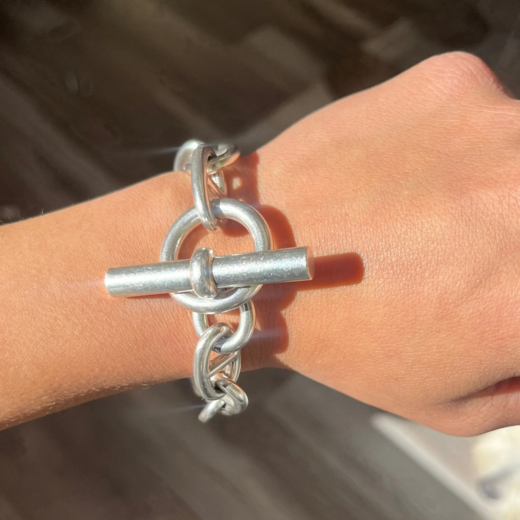 Vintage Jumbo Chaine D'Ancre Toggle Bracelet by Hermes