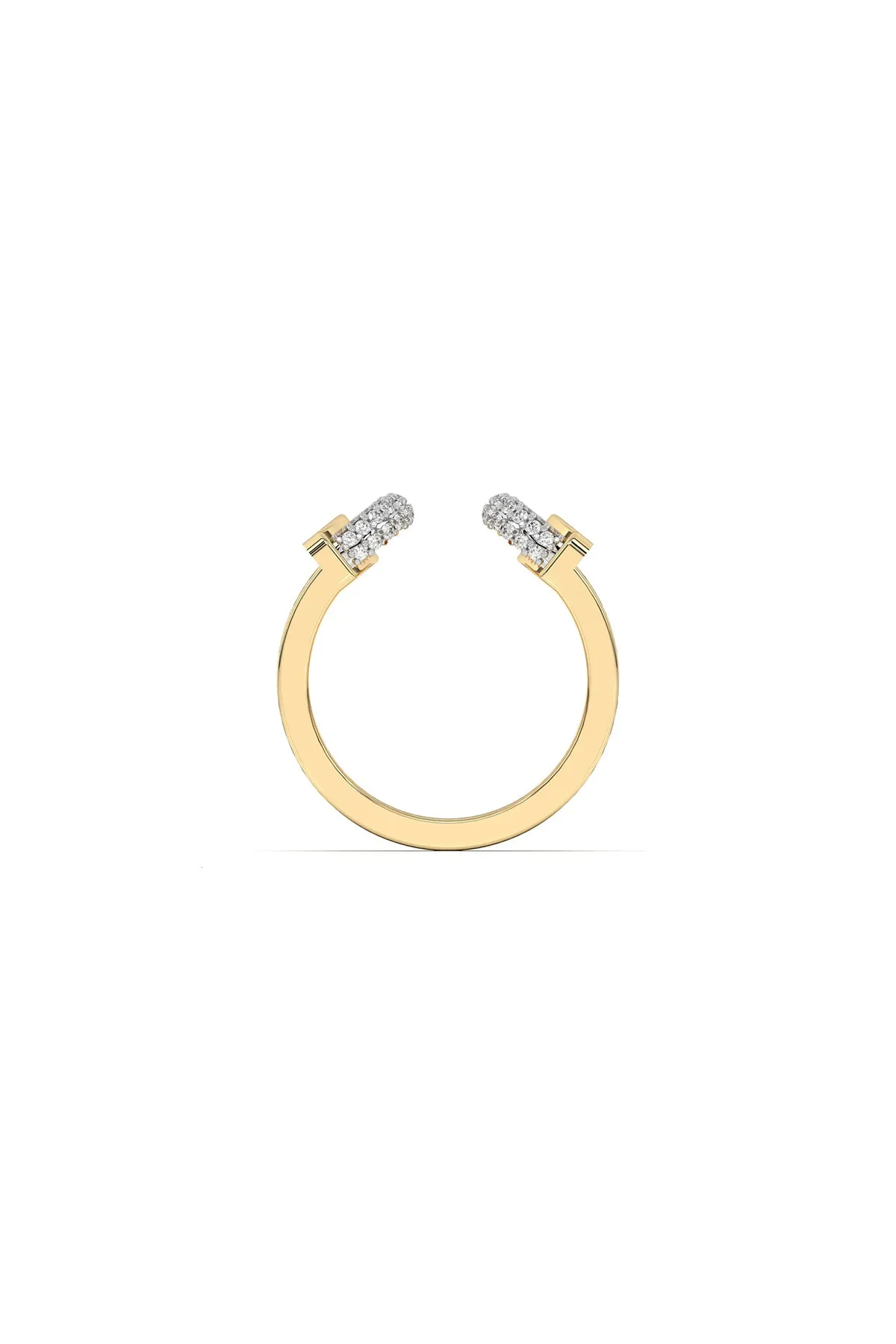 WYLD BOX | DOPPIA LUNA PAVE DIAMOND RING