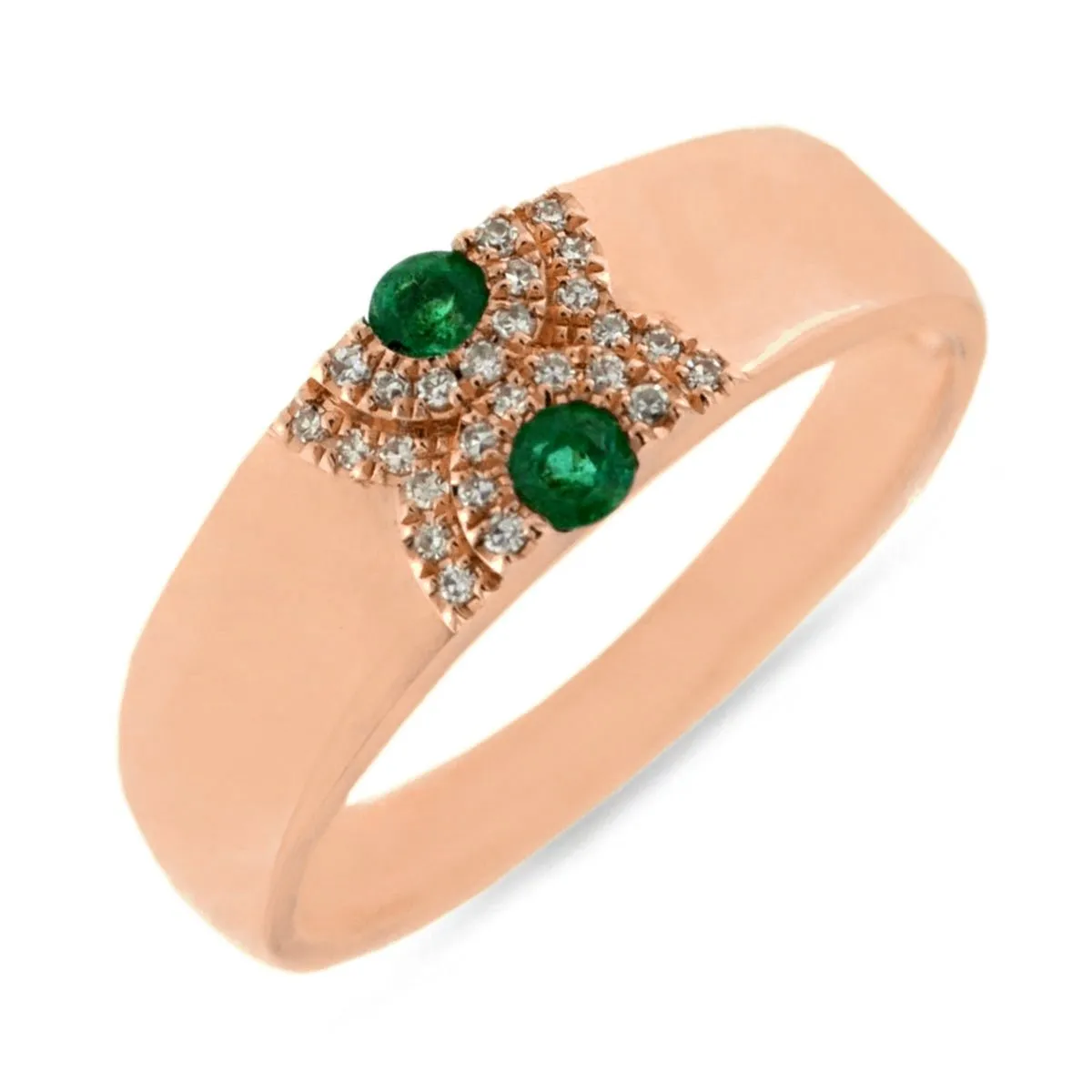 Zion Emerald and Diamond Ring