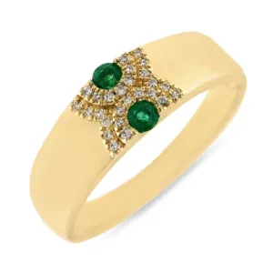 Zion Emerald and Diamond Ring