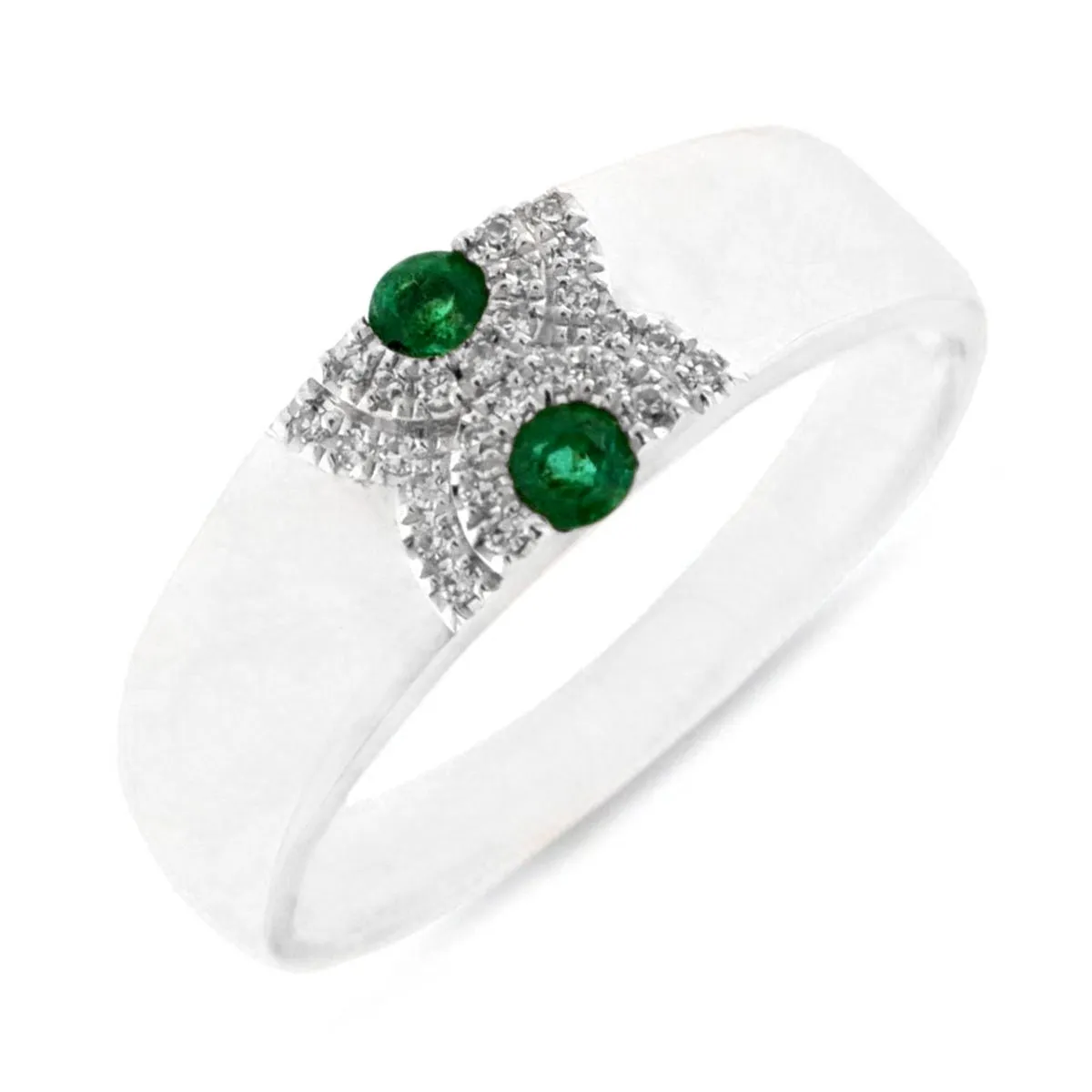 Zion Emerald and Diamond Ring